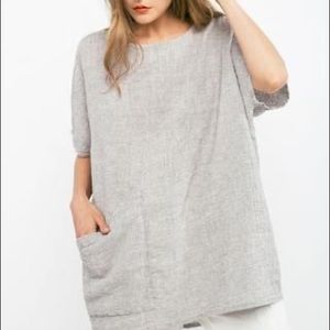 Elizabeth Suzann Harper tunic in linen gauze